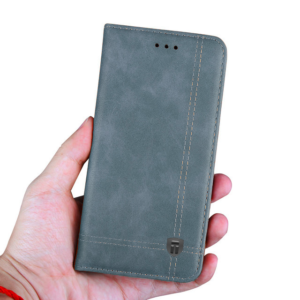 Tarkan Leather Wallet Back Case For Moto E5 Plus