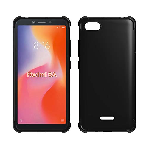 Tarkan Shock Proof Protective Bumper Back Cover for Redmi 6A [Black]