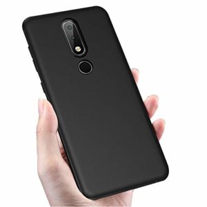 Tarkan Royal Ultra Slim Flexible Soft Back Case Cover 360 Degree Full Coverage with Camera Protection for Nokia 5.1 Plus/Nokia 5 Plus [Matte Black]