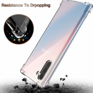 Tarkan Shock Proof Protective Soft Back Case Cover for Samsung Galaxy Note 10 (Transparent) [Bumper Corners with Air Cushion Technology]