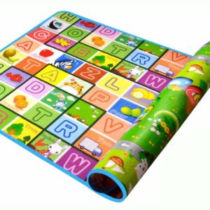 GoRogue Baby Play Mat, Floor Crawling Educational Double Sided Waterproof Carpet for Kids