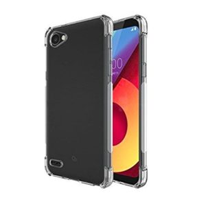 Tarkan Shock Proof Protective Soft Transparent Back Case Cover for LG Q6 [Bumper Corners with Air Cushion Technology]