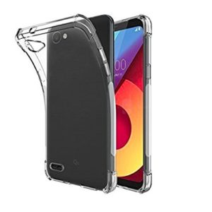 Tarkan Shock Proof Protective Soft Transparent Back Case Cover for LG Q6 [Bumper Corners with Air Cushion Technology]