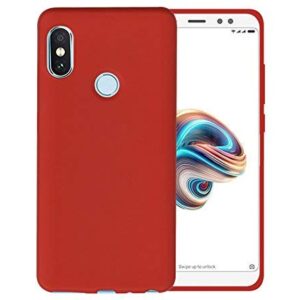 Tarkan Royal Ultra Slim Flexible Soft Back Case Cover for Redmi 6Pro [Matte Red] 360 Degree Full Coverage with Camera Protection (September 2018 Launch)