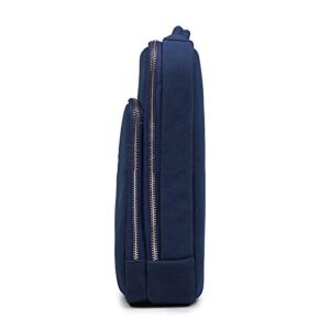 Tarkan Baibianmao Unisex Laptop Hand Bag Briefcase Sleeve with Armored Border (13.3-14 Inch, Blue)