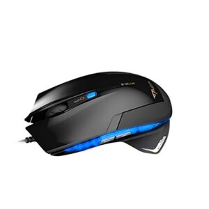 E-Blue Mazer 2400 DPI EMS124 LED Shark Concept Design Wired 6D Gaming Mouse (Blue)