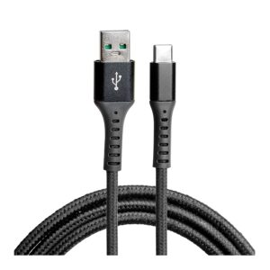GoRogue SuperDart Charging Braided Type C Cable, Suitable For Upto 65W For All OnePlus Phones Till 9 Pro/9R (Black)